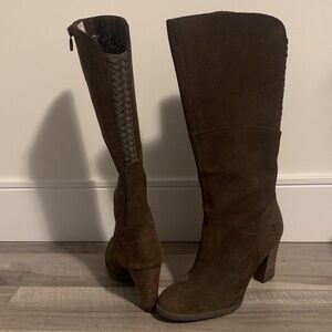 Timberland Chocolate Brown Heeled Boots